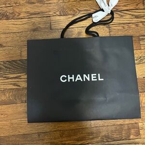 CHANEL Black Tote Bag shopping back